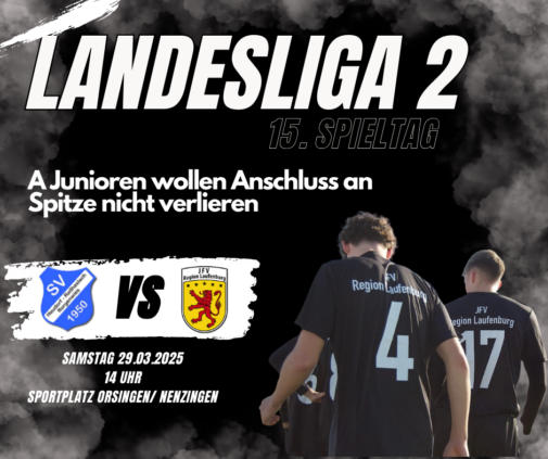 A Junioren am Samstag bei der SG Heud./Raithasl./Rorgenw. zu Gast